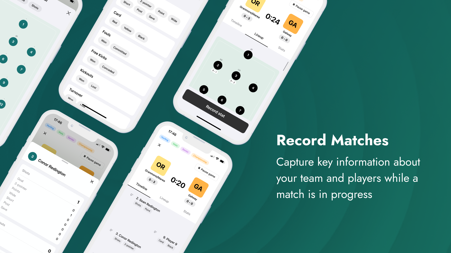 Recording matches in real-time