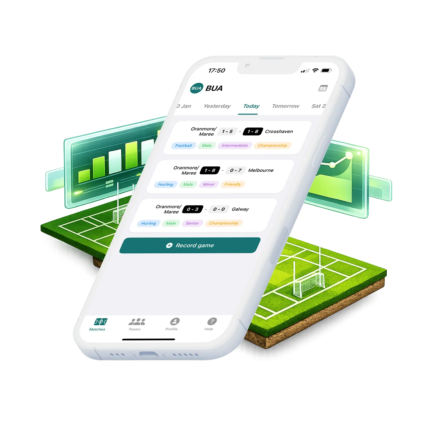 A personal problem became a shipped iOS app used on pitches across Ireland