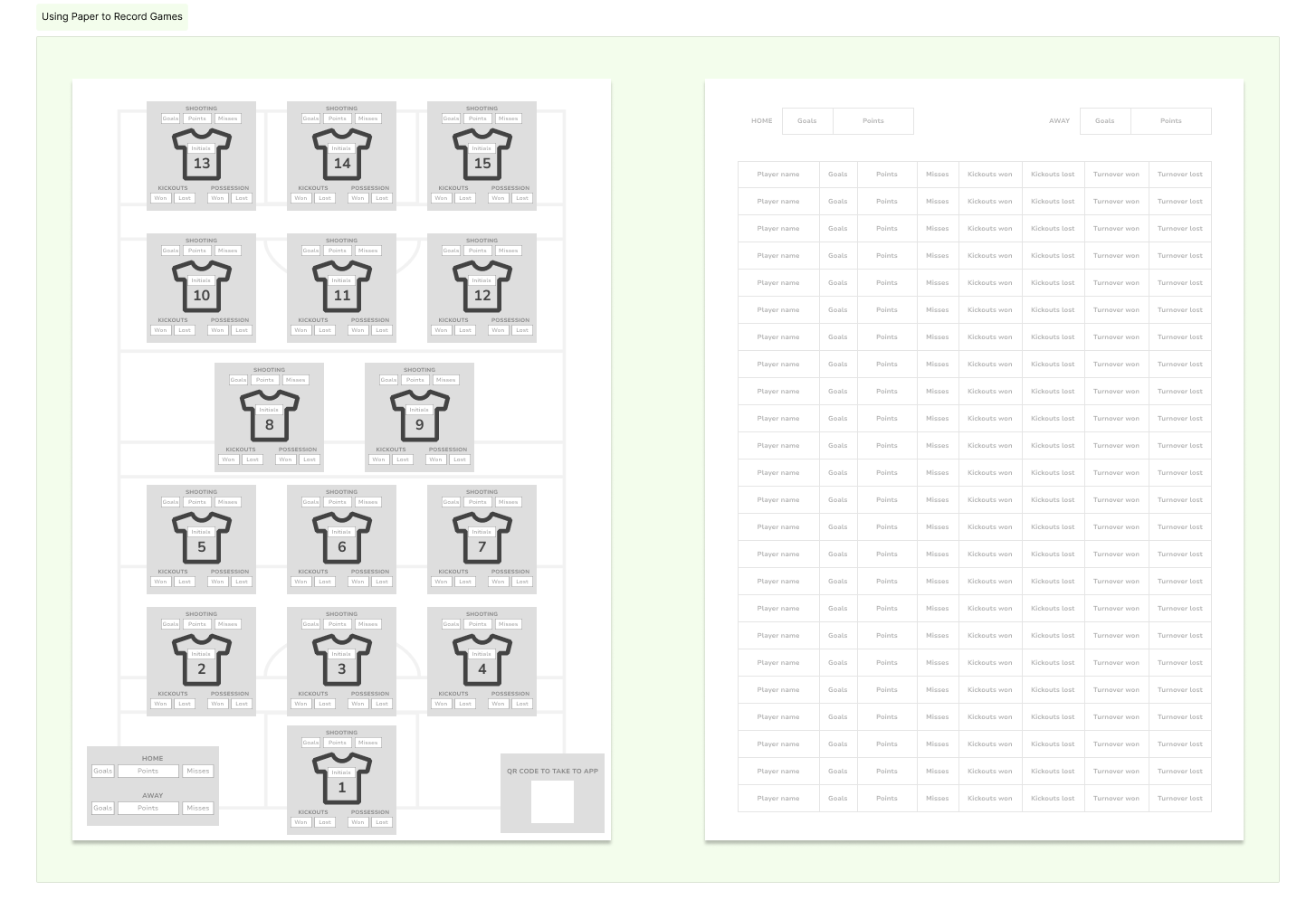 Using paper to record games