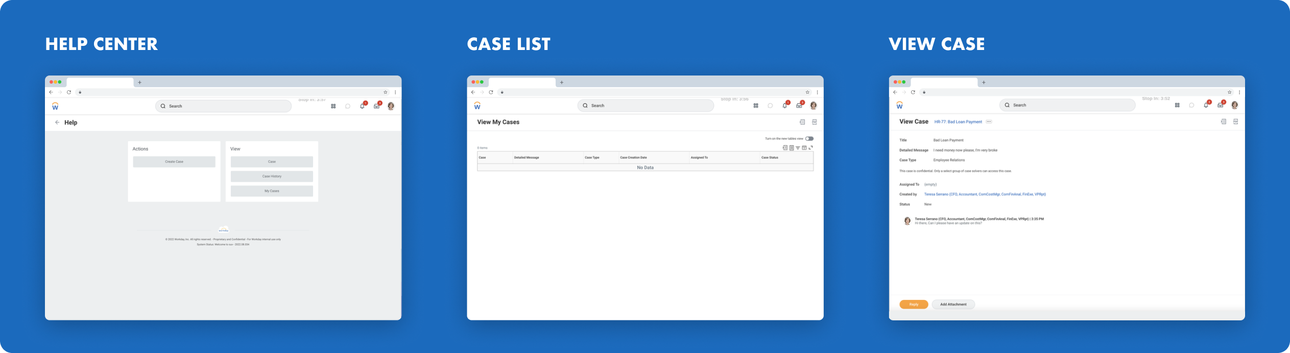 Initial screens for Help prior to any major design investment